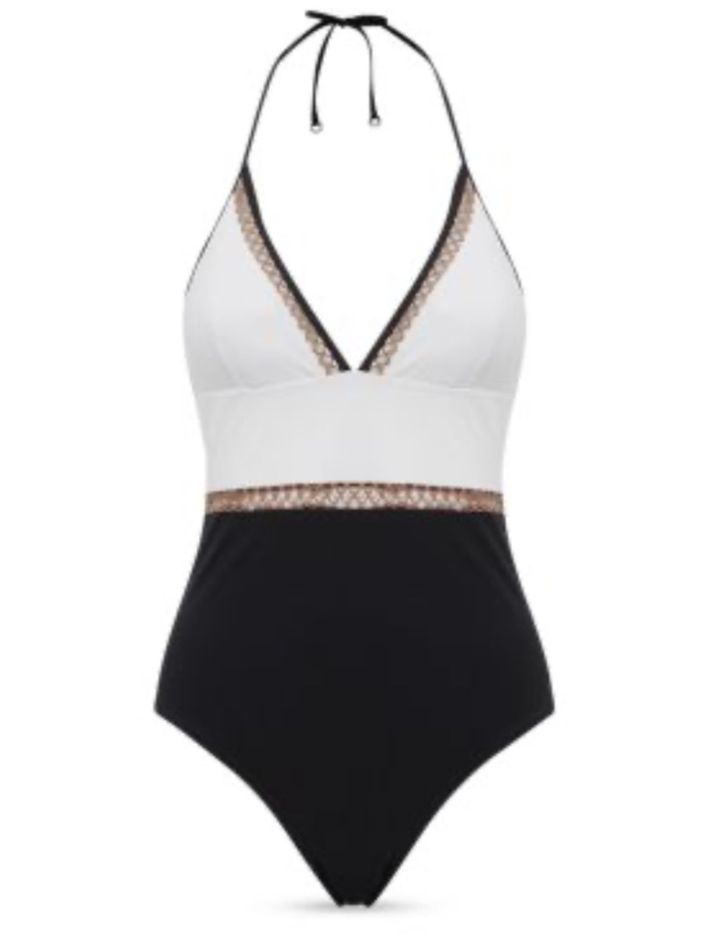 REISS ray colorblock bathing suit - Picture 5 of 8